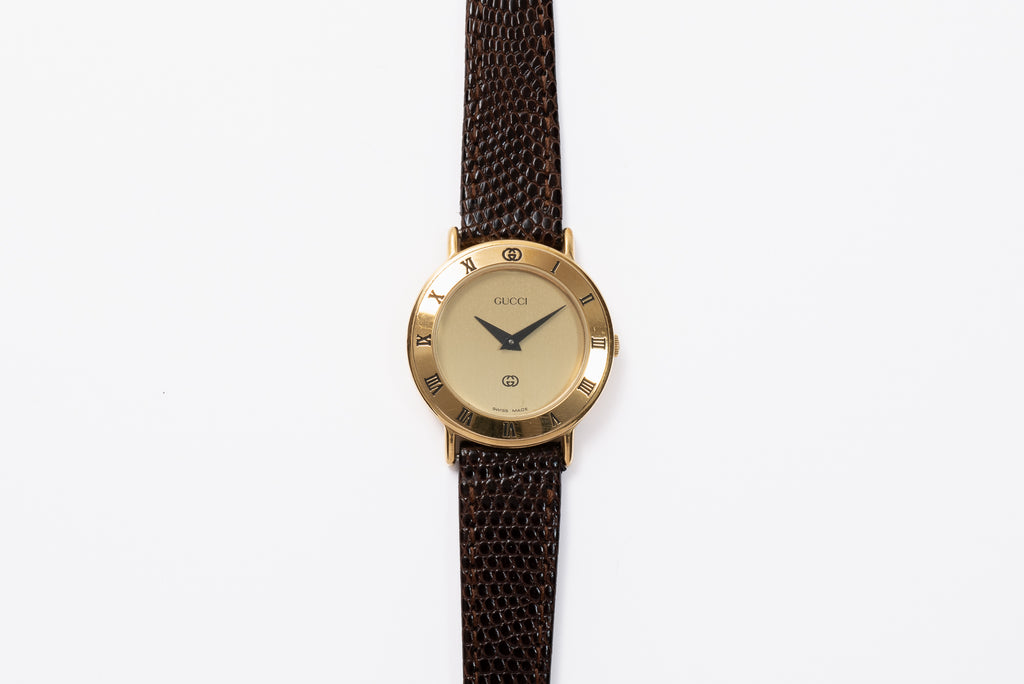 GUCCI 3000L Gold Dial