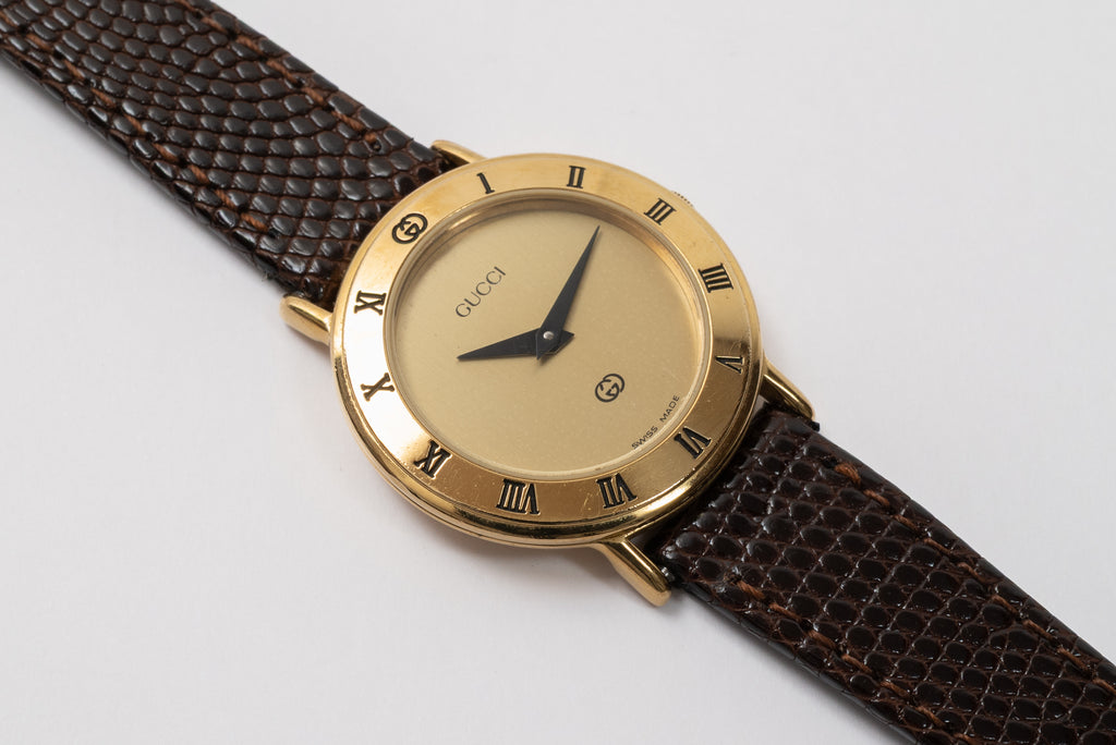 GUCCI 3000L Gold Dial