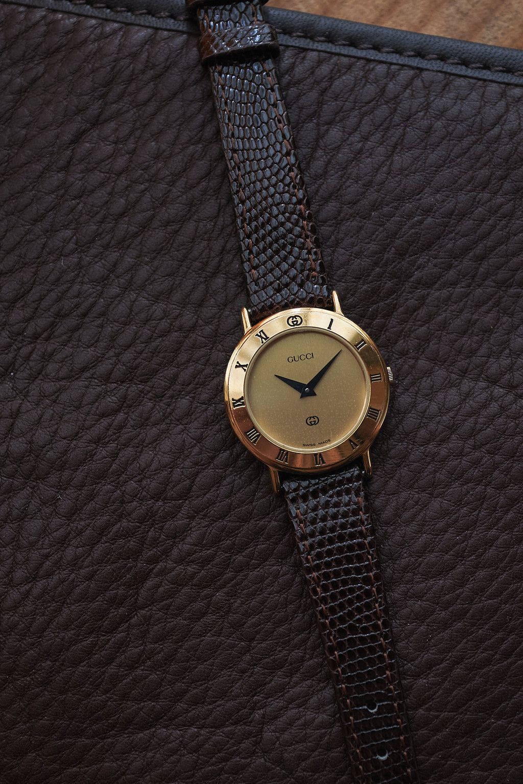 GUCCI 3000L Gold Dial